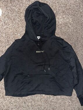 Nike X Soulcycle Black Cropped Hoodie
